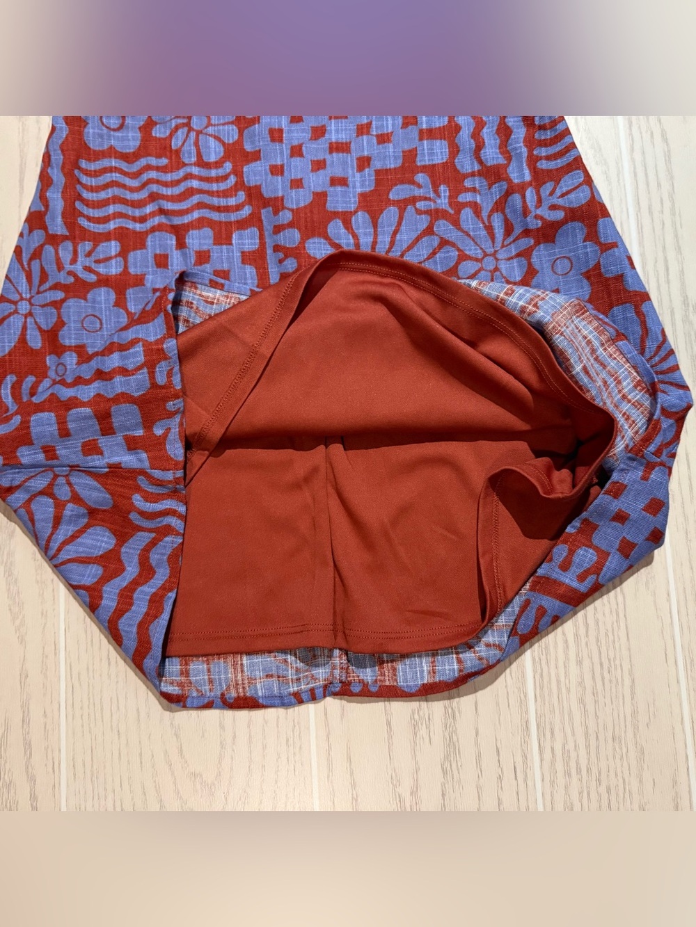 art class Girls L 10/12 Red Orange Blue Floral Halter Dress NWT - Picture 6 of 12